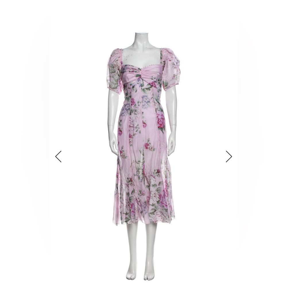 Alice McCall Pink Floral Midi Dress